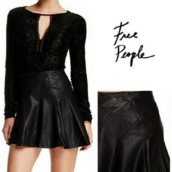 Free People Dresses & Skirts - Free People Vegan Mini Circle Skirt